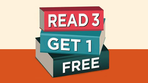 Read Three, Get One Free