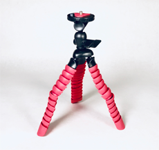 Red Flexible Claw Tripod photo