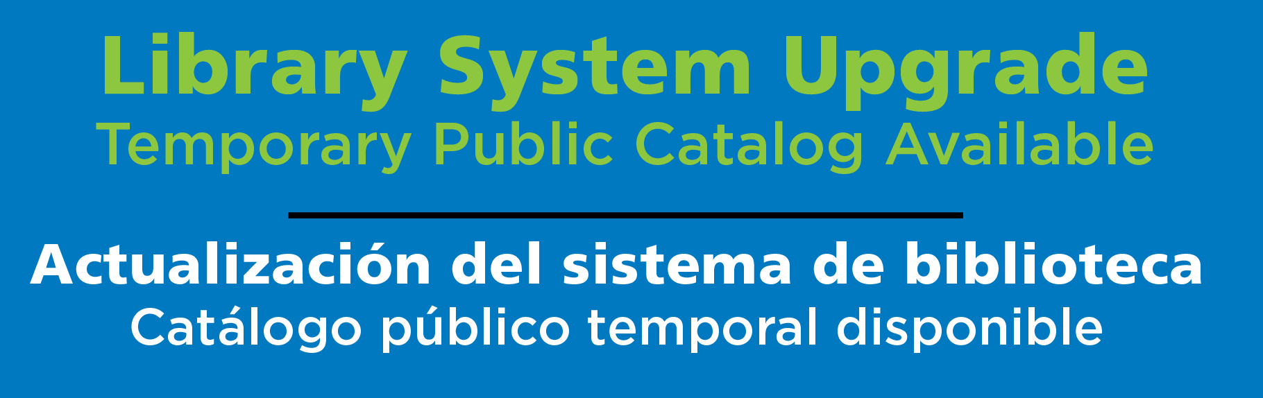 Temporary Public Catalog Coming Soon homeslide