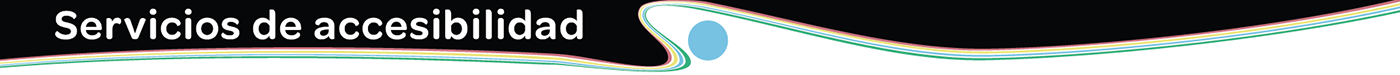 Accessibility Services banner in Spanish